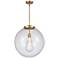 Beacon 18" Brushed Brass Pendant w/ Clear Shade