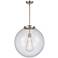 Beacon 18" Brushed Satin Nickel Pendant w/ Clear Shade