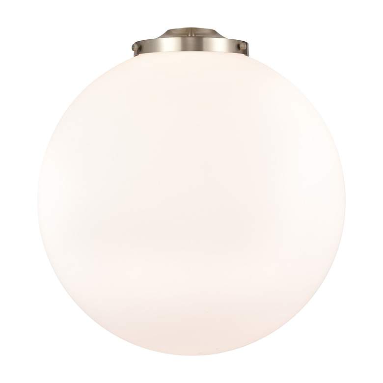 Image 3 Beacon 18" Oil Rubbed Bronze Pendant w/ Matte White Shade more views