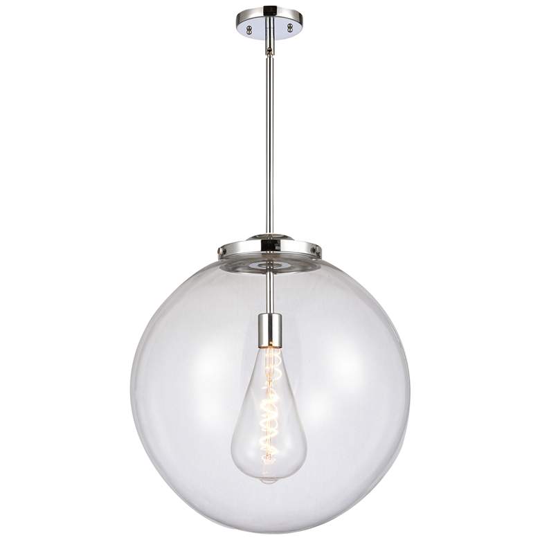 Image 1 Beacon 18" Polished Chrome Pendant w/ Clear Shade