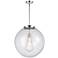 Beacon 18" Polished Chrome Pendant w/ Clear Shade