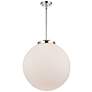 Beacon 18" Polished Chrome Pendant w/ Matte White Shade