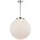 Beacon 18" Polished Chrome Pendant w/ Matte White Shade