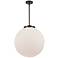 Beacon 18"W Oil-Rubbed Bronze Pendant Light with White Shade
