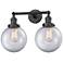Beacon 19" 2-Light Oil Rubbed Bronze Bath Light w/ Clear Shade