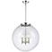 Beacon 19" 3 Light Chrome LED Pendant w/ Clear Shade