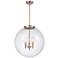 Beacon 19" 3 Light Copper LED Pendant w/ Seedy Shade