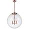 Beacon 19" 3 Light Copper Pendant w/ Clear Shade