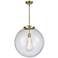 Beacon 19" Brass Pendant w/ Seedy Shade