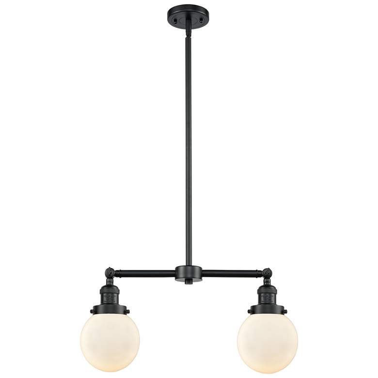 Image 1 Beacon - 2 Light 23" Island Light - Oil Rubbed Bronze - Matte White S