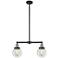 Beacon - 2 Light 23" LED Island Light - Black Antique Brass - Clear S