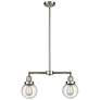 Beacon - 2 Light 23" LED Island Light - Brushed Satin Nickel  - Seedy