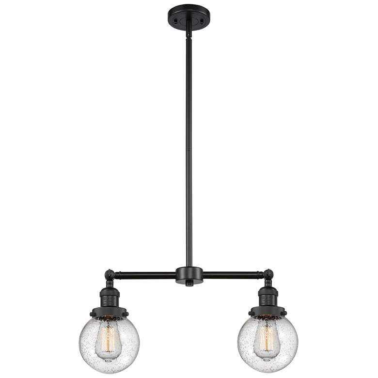 Image 1 Beacon - 2 Light 23" LED Island Light - Matte Black - Seedy Shade