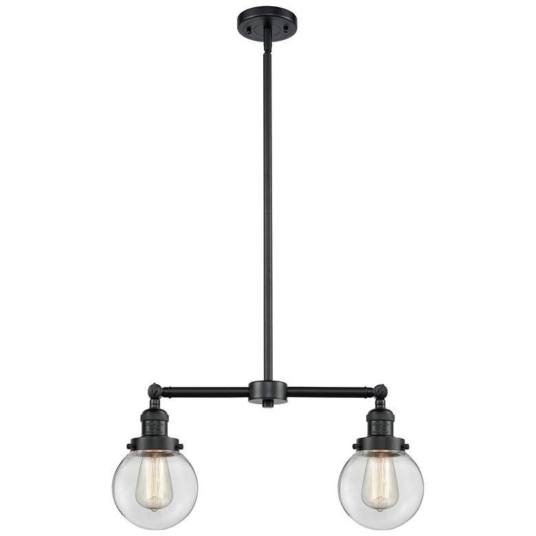 Image 1 Beacon - 2 Light 23" LED Island Light - Oil Rubbed Bronze - Clear Sha