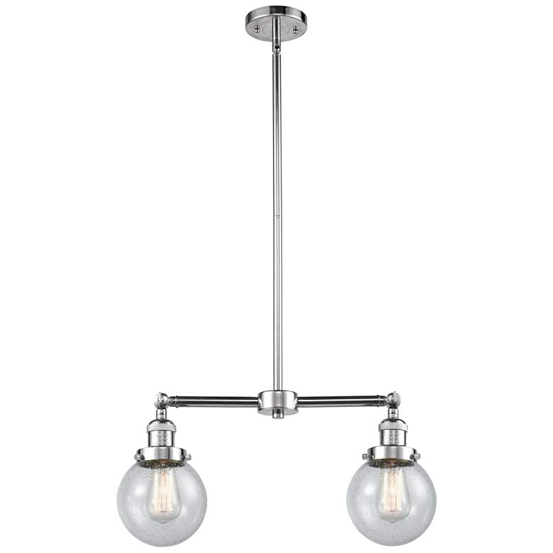 Image 1 Beacon - 2 Light 23" LED Island Light - Polished Chrome - Seedy Shade