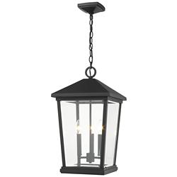 Beacon 21 1/2" High Black 3-Light Outdoor Hanging Light