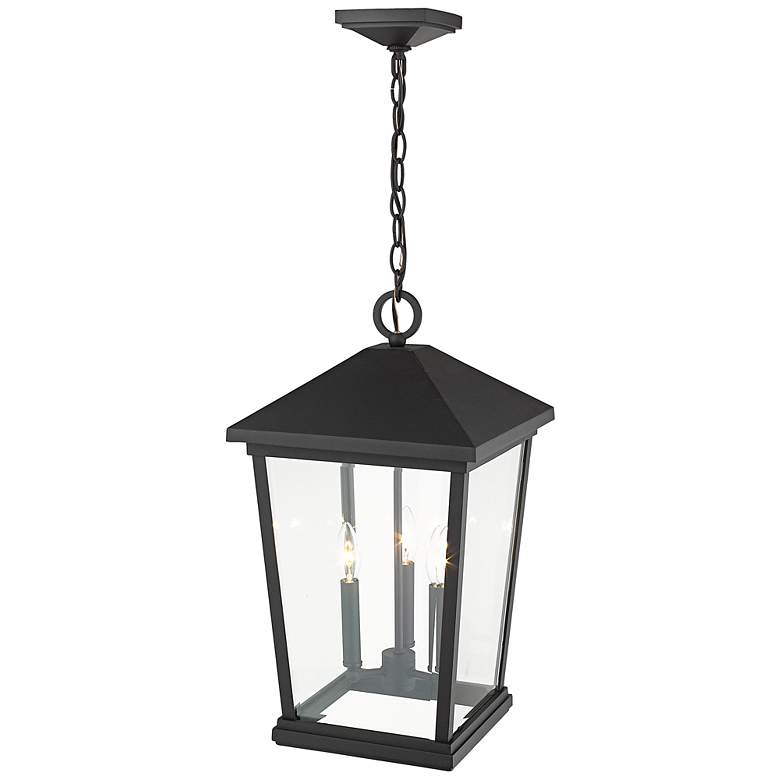 Image 7 Beacon 21 1/2" High Black 3-Light Outdoor Hanging Light more views