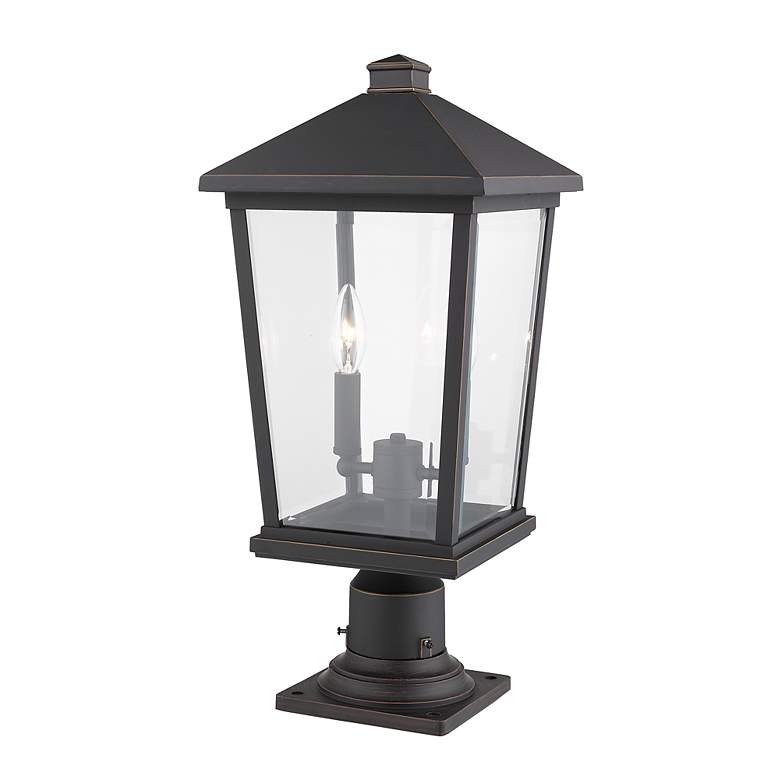 Image 5 Beacon 21 1/2"H Oil-Rubbed Bronze 2-Light Outdoor Pier Light more views
