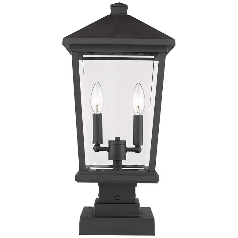 Image 1 Beacon 22" High Black Metal Outdoor Pier Mount Light