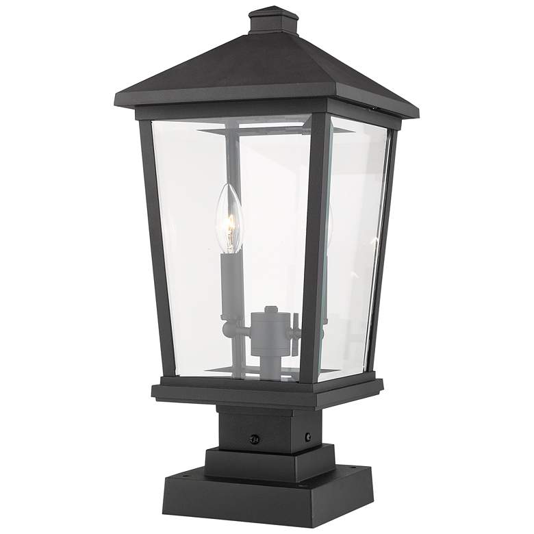Image 3 Beacon 22" High Black Metal Outdoor Pier Mount Light more views
