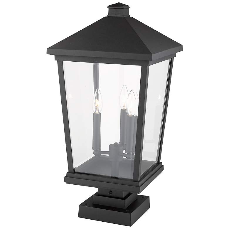 Image 3 Beacon 24 3/4" High Black 3-Light Outdoor Pier Light more views