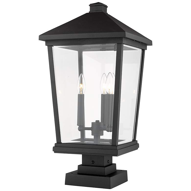 Image 4 Beacon 24 3/4 inch High Black 3-Light Outdoor Pier Light more views