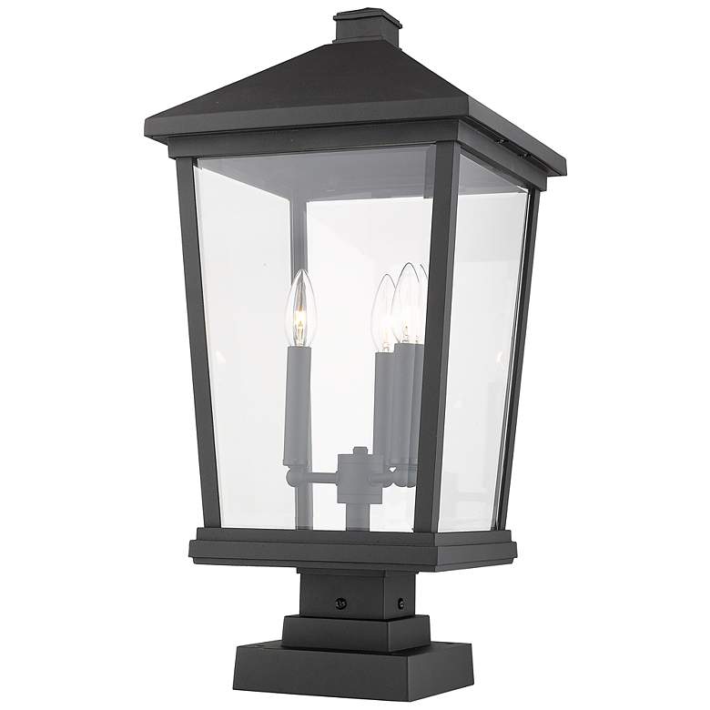 Image 5 Beacon 24 3/4" High Black 3-Light Outdoor Pier Light more views