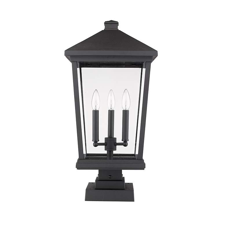 Image 6 Beacon 24 3/4" High Black 3-Light Outdoor Pier Light more views