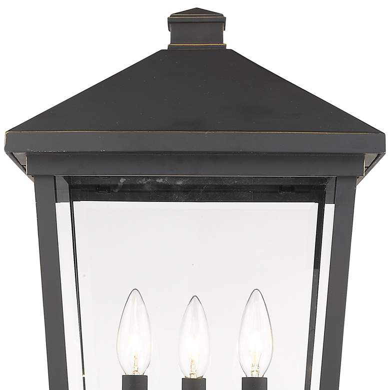 Image 2 Beacon 24 3/4"H Oil-Rubbed Bronze 3-Light Outdoor Pier Light more views