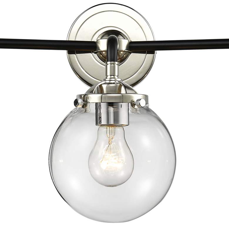 Image 2 Beacon 24" Wide Black and Polished Nickel 3-Light Bath Light more views
