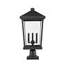 6_Beacon 25 1/4" High Black Outdoor Post Light with Pier Mount Adapter more views
