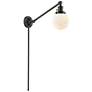 Beacon 25" Oil Rubbed Bronze LED Swing Arm w/ White Shade