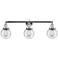 Beacon 3 Light 30" Bath Light - Polished Chrome - Seedy Shade