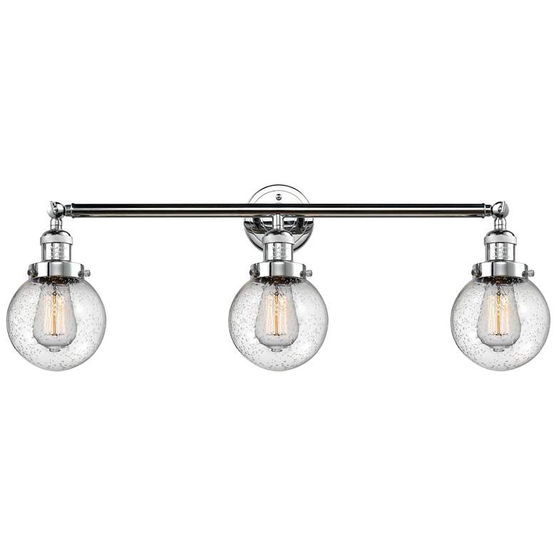 Image 1 Beacon 3 Light 30" LED Bath Light - Polished Chrome - Seedy Shade
