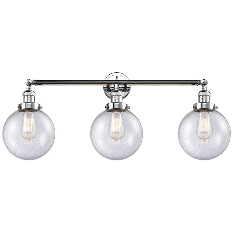 Image 1 Beacon 3 Light 32 inch Bath Light - Polished Chrome - Seedy Shade