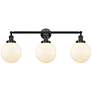 Beacon 3 Light 32" LED Bath Light - Oil Rubbed Bronze - Matte White Sh