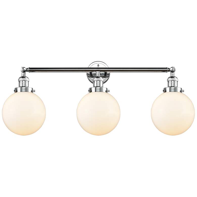 Image 1 Beacon 3 Light 32" LED Bath Light - Polished Chrome - Matte White Shad
