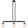 Beacon 3 Light 39" Island Light - Black Antique Brass  - Matte White S
