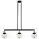 Beacon 3 Light 39" Island Light - Black Antique Brass - Seedy Shade