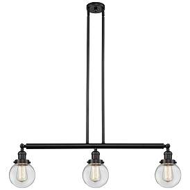 Image1 of Beacon 3 Light 39" Island Light - Oil Rubbed Bronze - Clear Shade