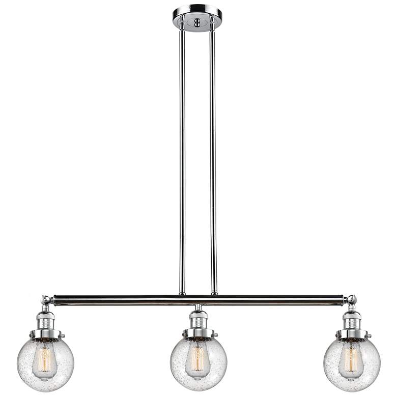 Image 1 Beacon 3 Light 39" Island Light - Polished Chrome - Seedy Shade