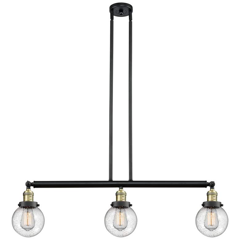 Image 1 Beacon 3 Light 39" LED Island Light - Black Antique Brass - Seedy Sha