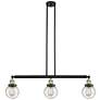 Beacon 3 Light 39" LED Island Light - Black Antique Brass  - Seedy Sha