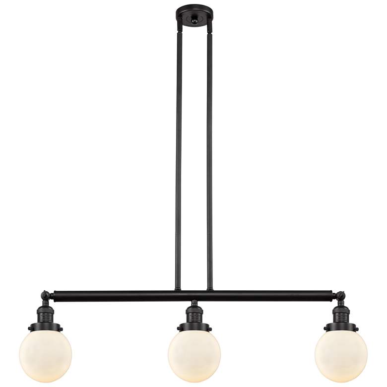 Image 1 Beacon 3 Light 39" LED Island Light - Oil Rubbed Bronze - Matte White