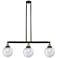 Beacon 3 Light 41" Island Light - Black Antique Brass  - Seedy Shade