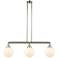 Beacon 3 Light 41" Island Light - Polished Nickel - Matte White Shade