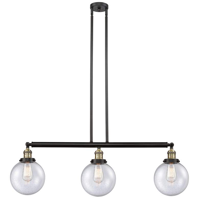Image 1 Beacon 3 Light 41" LED Island Light - Black Antique Brass - Seedy Sha