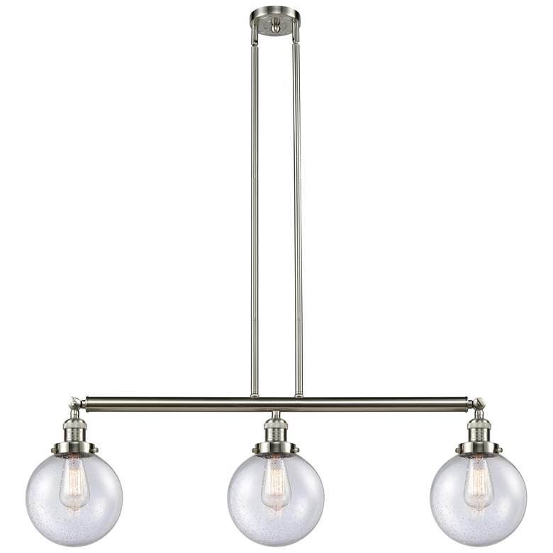 Image 1 Beacon 3 Light 41" LED Island Light - Brushed Satin Nickel - Seedy Sh