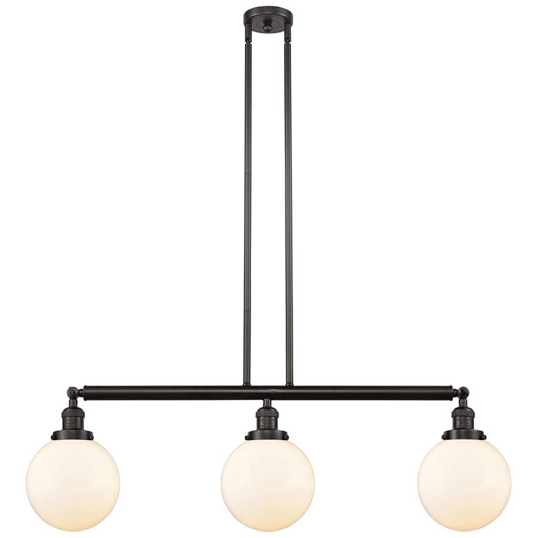 Image 1 Beacon 3 Light 41" LED Island Light - Oil Rubbed Bronze - Matte White