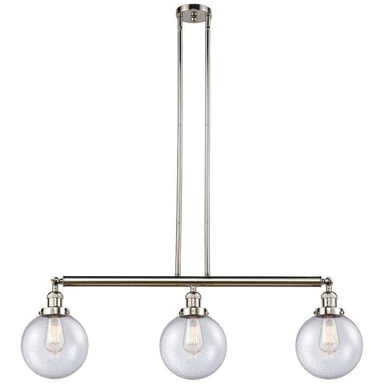 Image 1 Beacon 3 Light 41" LED Island Light - Polished Nickel - Seedy Shade